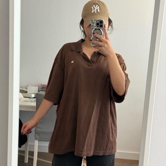 Acne Studios Brown Men’s Polo Shirt - Picture 3 of 6